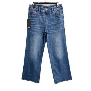 True Religion Jeans Women's 27 Blue Bobbi Low Slung Baggy Wide Leg Denim NWT